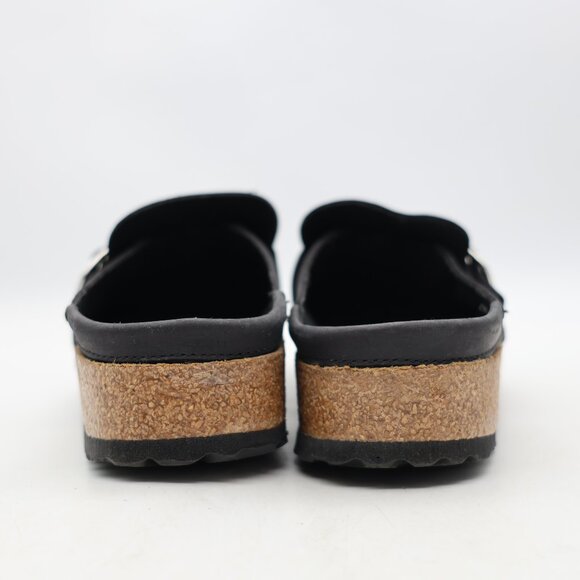 Birkenstock Buckley Oiled Leather Clogs Black Women's EU Size 37 / US 6 Slip On - Picture 5 of 10